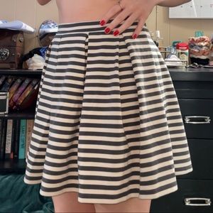 American Eagle Outfitters pleated striped skirt
